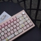 Pink Piggy 104+38 MOA Profile Keycap Set Cherry MX PBT Dye-subbed for Mechanical Gaming Keyboard